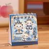 1Pcs 2027 Mini Sheep National Style Cartoon Thick Coil Desktop Calendar For Students