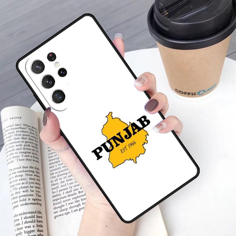 Punjab Map Phone Case Cover For Samsung Galaxy S24 S25 Ultra S21 S22 Ultra S10E Note 10 Plus Note 20 FE S23