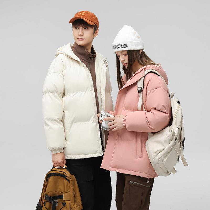 2025 New Autumn and Winter Trend Loose Thickened Men's Cotton-padded Jacket Women's Casual Couple Cotton-padded Clothing 2277