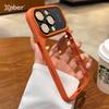 Luxury Magnetic Metal TPU Case For iPhone 17 16 15 14 Pro Max Plus Case Translucent Acrylic Hard Bumper Shockproof Protect Cover