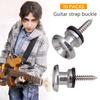 Guitar Strap Lock Metal Guitar Pegs for Guitar Bass Acoustic Guitar Ukulele Electric Guitar Strap Locks Strap Button Lock Pins