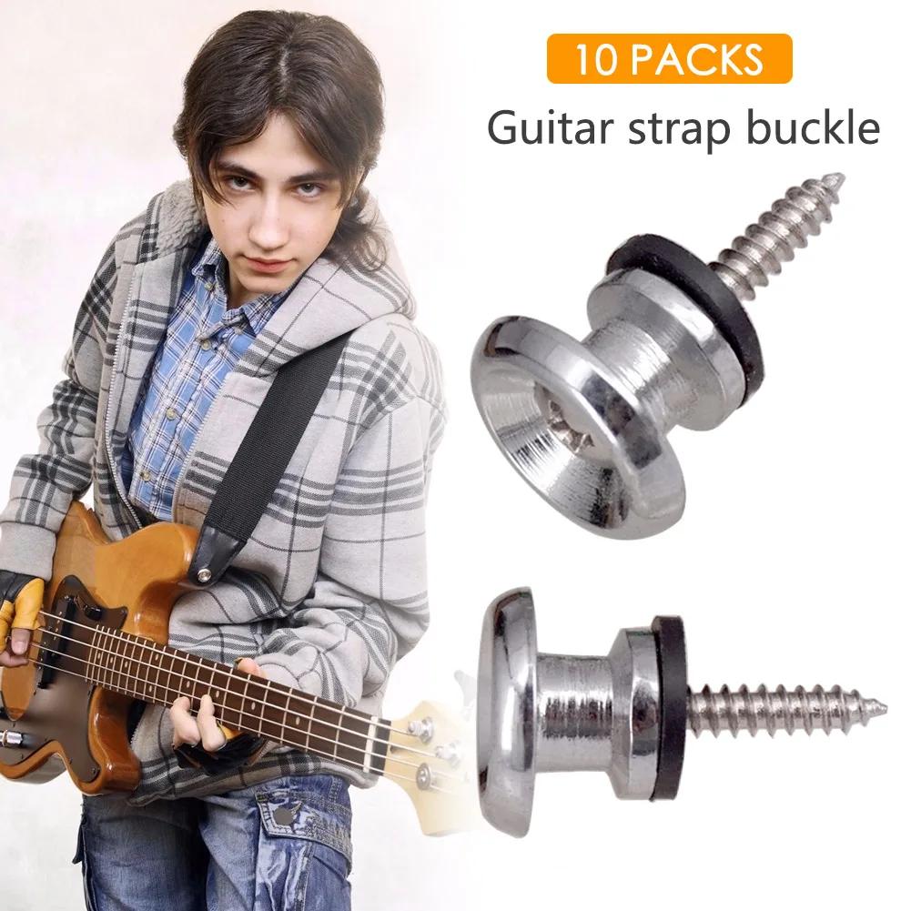 Guitar Strap Lock Metal Guitar Pegs for Guitar Bass Acoustic Guitar Ukulele Electric Guitar Strap Locks Strap Button Lock Pins