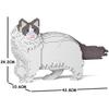 JEKCA Ragdoll Cat 02SM02 Plastic Building Blocks for Cats Ideal for Creative Play and Stress Relief Suitable for Ages 14 and Up