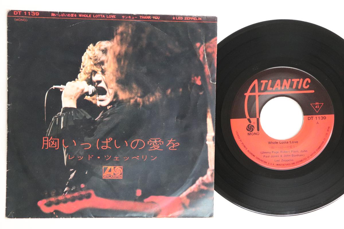 

7inch Record LED ZEPPELIN Whole Lotta Love Thank You DT1139 ATLANTIC 1969 Japan Rock Used