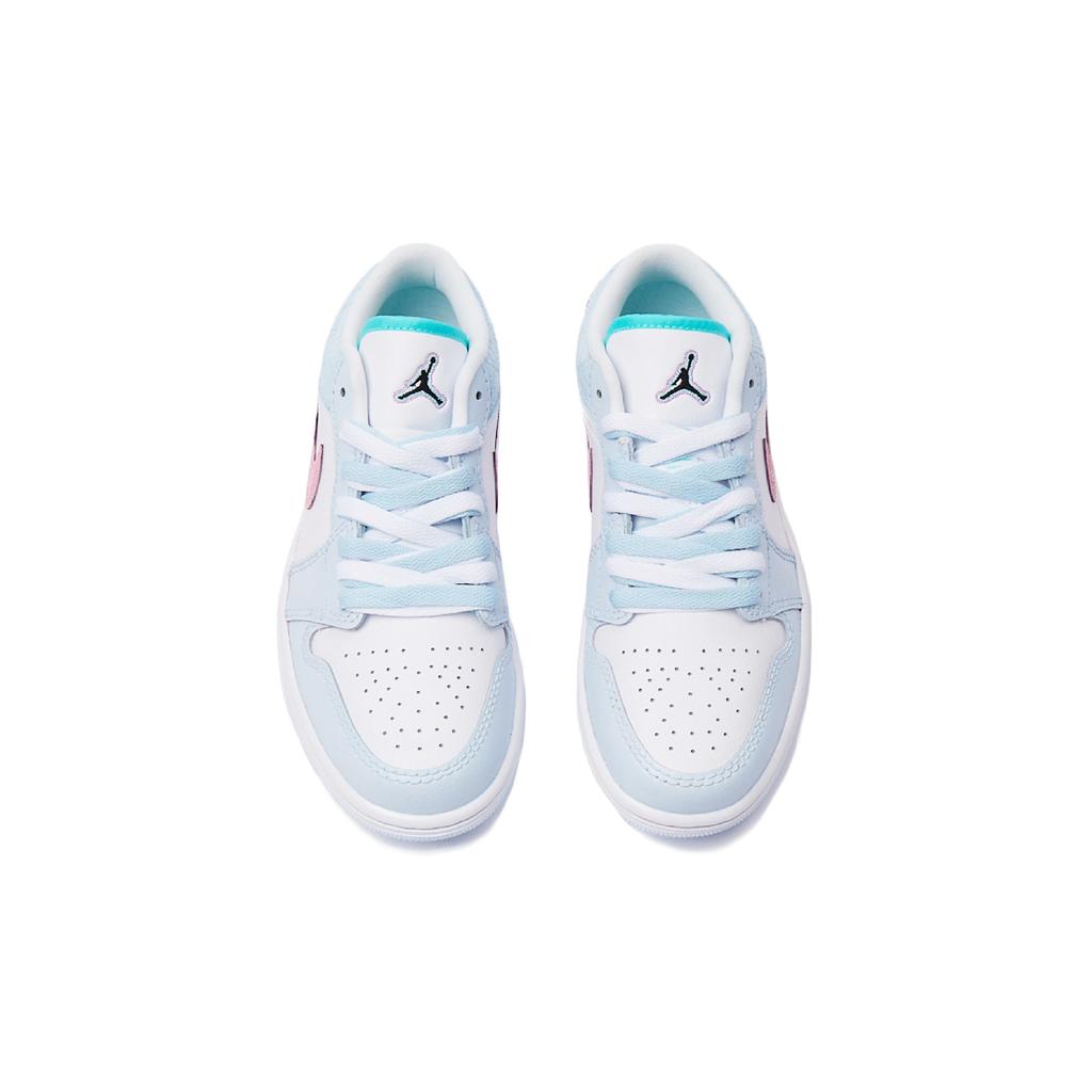 Jordan Air Jordan 1 Low SE Sparkling Water, Cherry Blossom Bubble Water Cushioning Abrasion Resistant FV3623-151(Team15-)