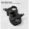 Thinvik Double-Sided 3-Bearing Clipless Pedals Road Bike & Flat Pedal Shimano SPD-SL Compatible Bicycle Pedals (with Cleats)