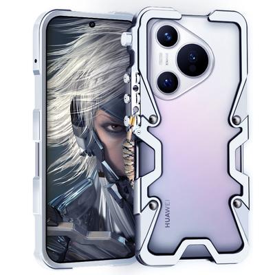 Armor Screw Metal Frame Shockproof Cover For Huawei Pura 70 Pro Aluminium Bumper Cases Heavy Duty Fundas For Huawei P60 Pro
