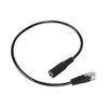30cm 3.5mm Smartphone Headset to RJ9 Plug Converter Adapter Cable for Telephone