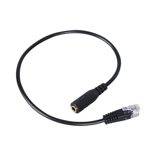 30cm 3.5mm Smartphone Headset to RJ9 Plug Converter Adapter Cable for Telephone
