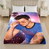 Coperta in Flanella con Stampa di Harry Styles Morbida Calda Coperta in Peluche per Letto Divano Divano Uso Domestico Interno