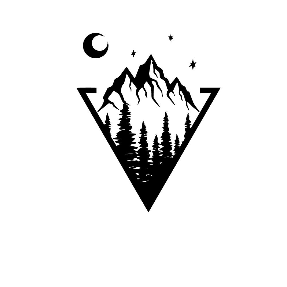 LYKX Adventure Sports Compass Car Sticker Wrap Vinyl Decal Mountain Car-Styling Auto Engine Cover Door Window Multiple Sizes