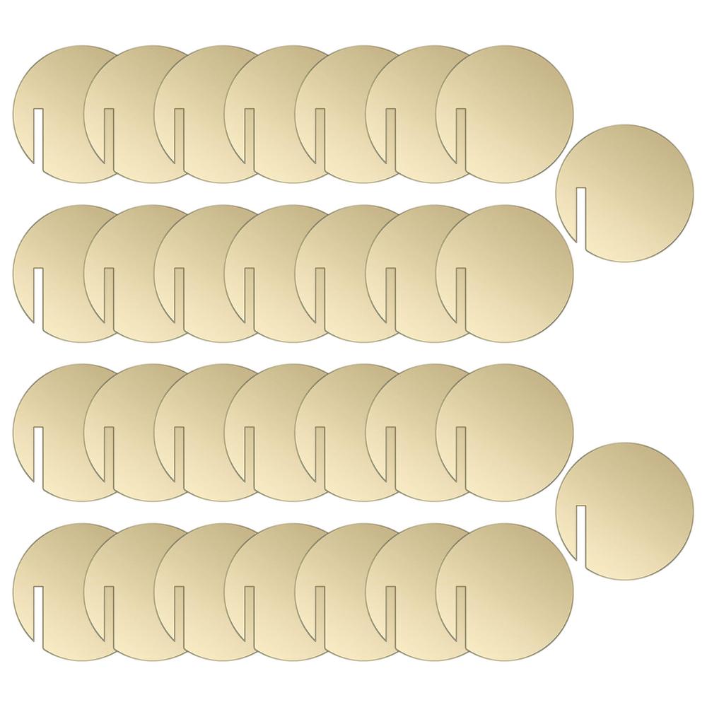 Vinglass Navnelapper 30 STK Fest Drikkeetiketter Sirkler Glassmarkører & Anheng DIY Drikkeetikett Fest Drikkeetiketter Sirkler For Fest