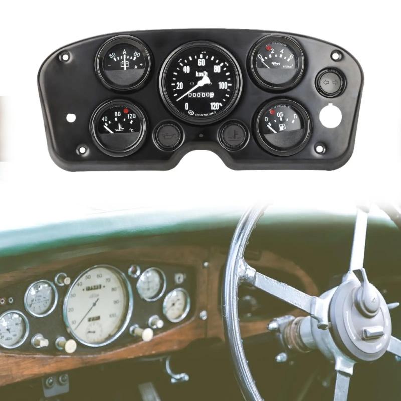 Universelles Armaturenbrett für Autos Wassertemperatur Voltmeter 5 in 1 Multifunktions-Dashboard-Cluster-Panel
