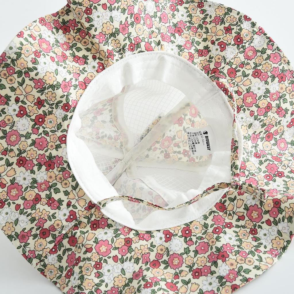 Blumen Schleife Baby Sonnenhut mit breiter Krempe und winddichtem Design