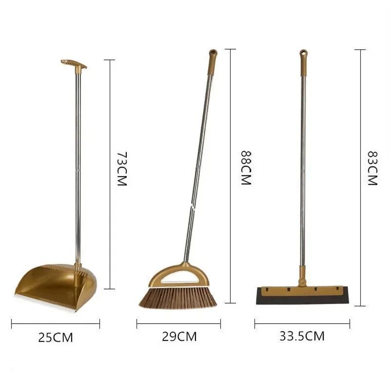 Nonstick Hair Sweeping Magic Broom Plastic Cleaning Household Broom Dustpan Broom and Dustpan Set Combination Whisk Broom