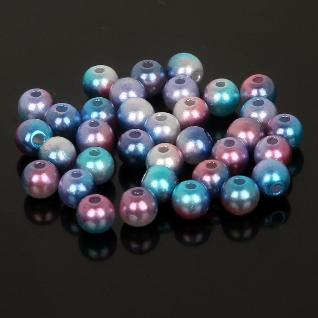 14-24g/sáček 4/6/8/10mm Barevné ABS korálky Náramek Náhrdelník Náušnice Náušnice Příslušenství pro výrobu šperků