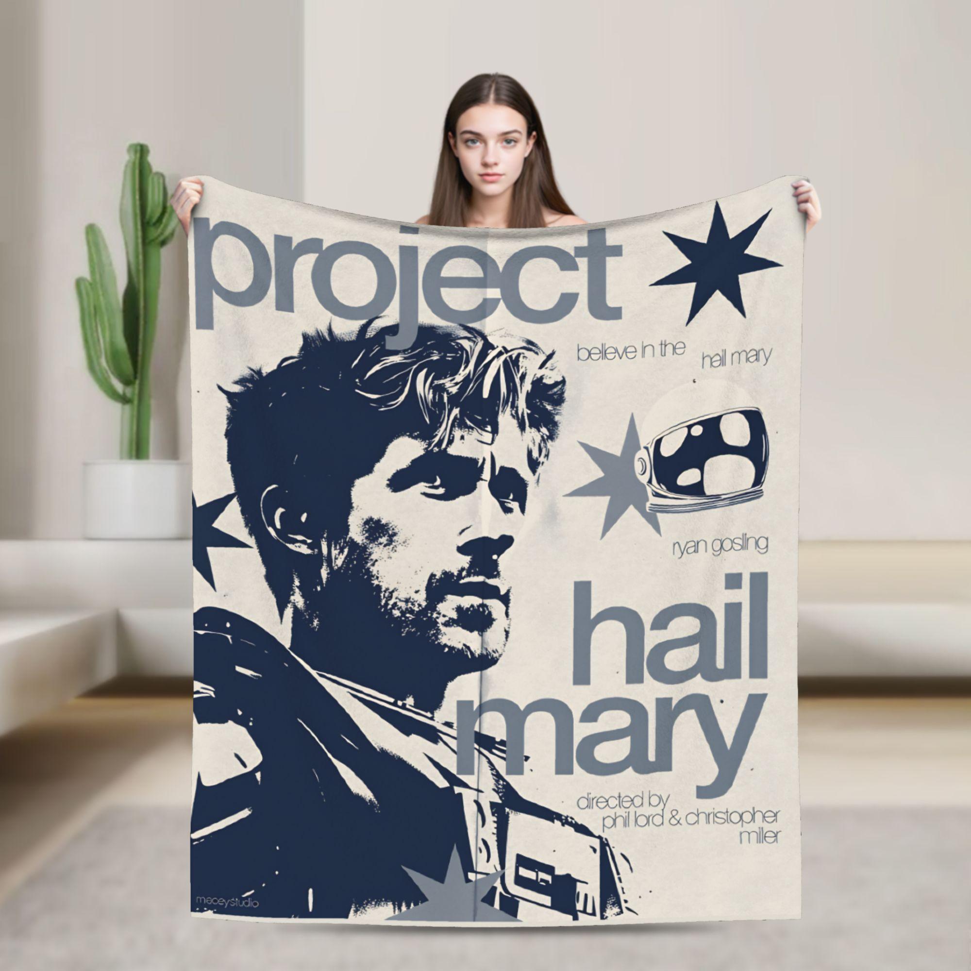 

Project Hail Mary Flannel Blanket Soft Durable Throw Blanket for Living Room Travel Street Trend Bedspread Sofa Bed Cover 75cmx90cm