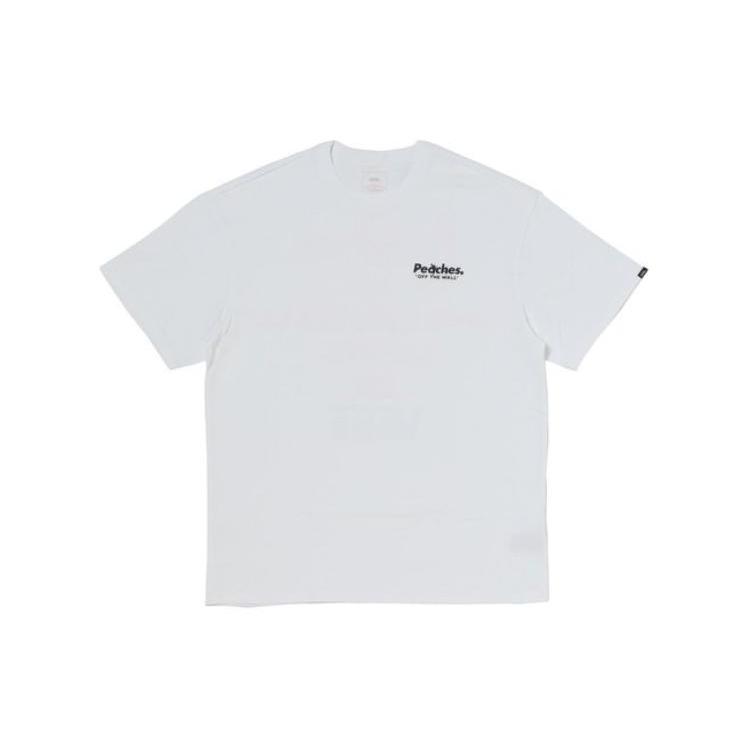 Футболки Vans Мужские Белые С Круглым Вырезом Средней Посадки VN000FPDWHT L