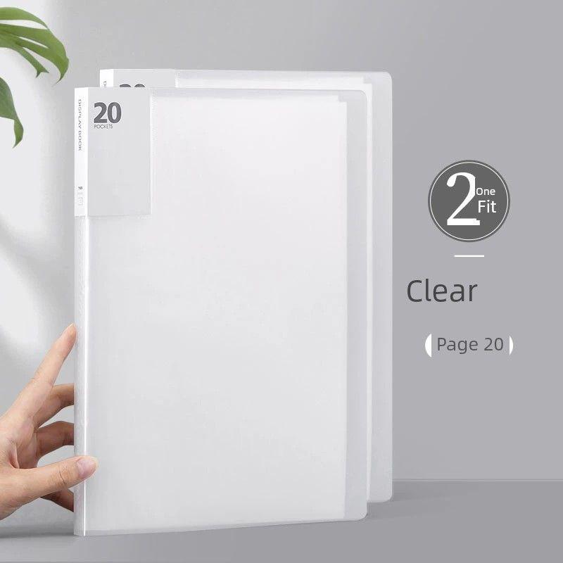 Document Storage Loose-Leaf Flip Test Papers for Students Storage Paper Buggy Bag Music Score Clip Music Score Magazine Cut Page Category Folder