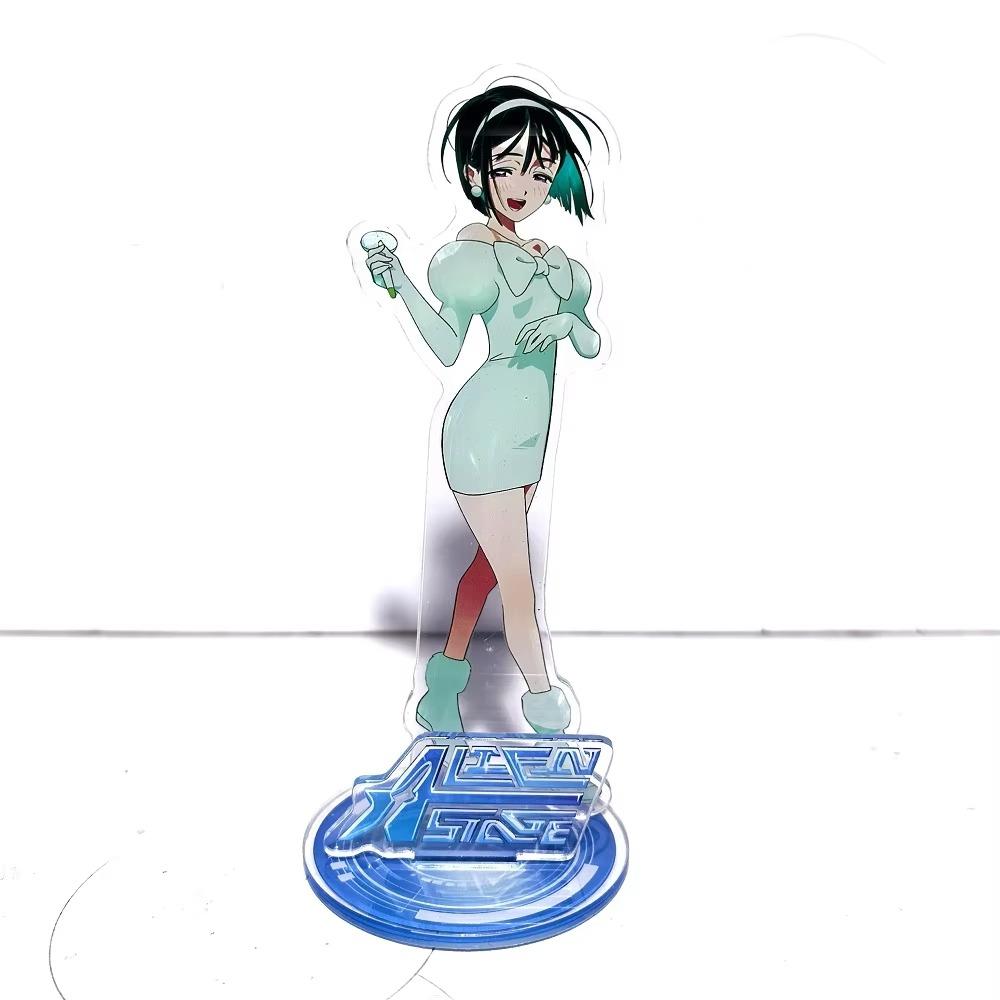 Kawaii Alien Stage Acrylic Stand Luka Mizi Room Decor Ivan Till Model Action Figure Desktop Ornaments Birthday Gift For Fans