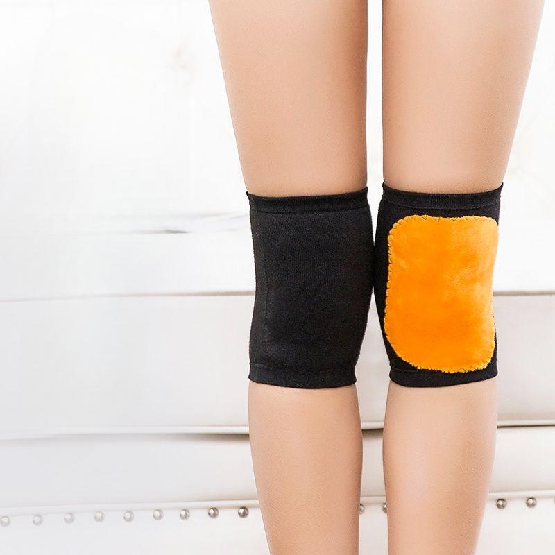 Autumn Thickened Short Knee Warmers Fleece-Lined for Men Women Elderly Knee Joint Warmth Protection in Air-Conditioned Rooms