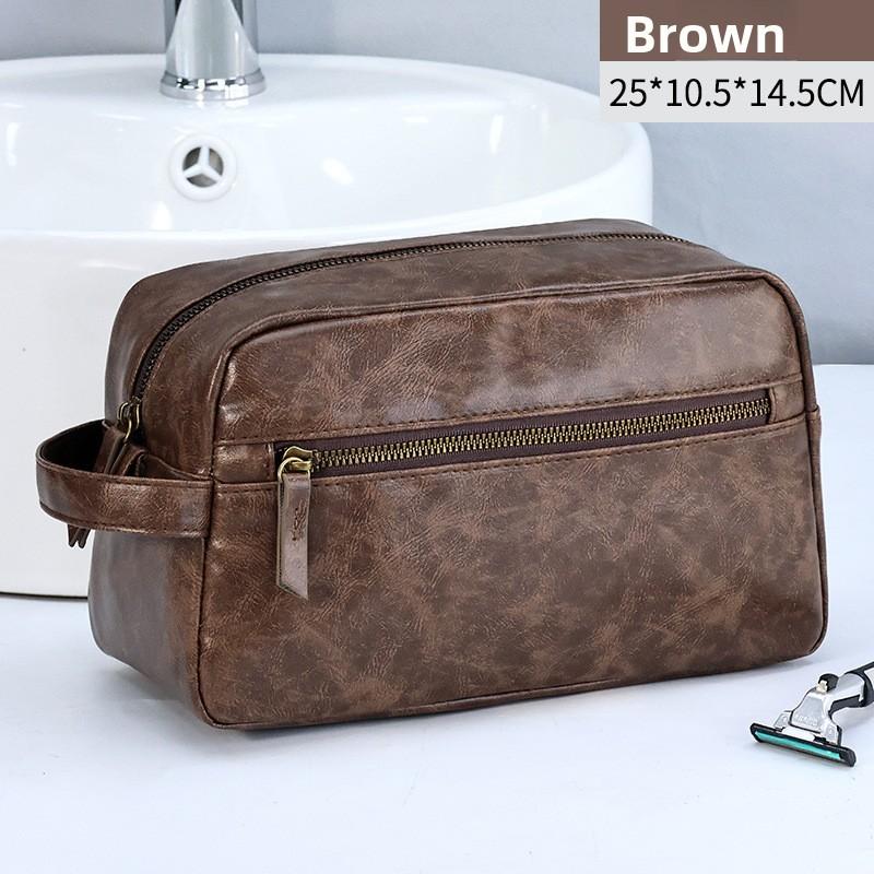 Travel Makeup Bag With Pu Material And Multiple Compartments For Business And Personal Use