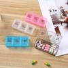 Portable Pill Box Cases Organizer Travel 3 Grid Medicine Box For Morning Middle And Evening Medication Tablets Mini Storage Box