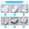 1set Flower Pattern Paper Gift Boxes Folding Boxes for Jewelry Square Mixed Color 7.5x7.5x3cm 5 colors 6pcs/color 30pcs/set