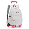 Children Rolling Backpacks School Bags for Girls Trolley Backpack with Wheels Waterproof School Bag Student Wheeled Backpack