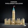 Non-Toxic 608Pcs World Famous Modern Architecture Building Blocks Canada Parliament Particle Assembly Bricks Toy For Children Gifts