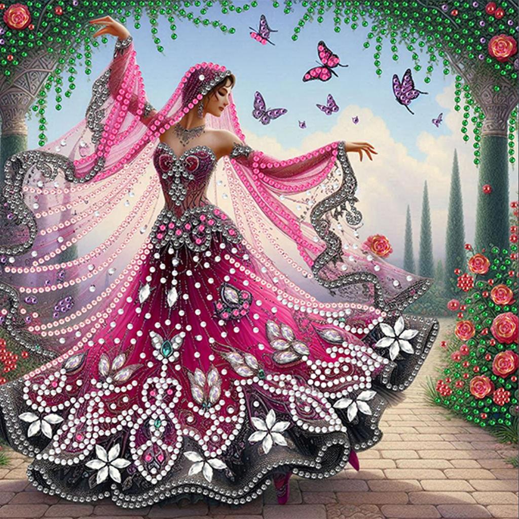 Beauty Diamond Art Kits for Gift Home Wall Decor DIY Gem Art Diamond Painting Kits Crystal Rhinestones Diamond Painting 30x30cm