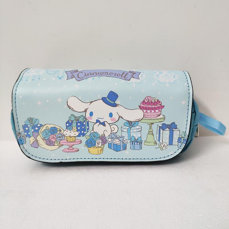 Large Capacity Double Zipper Unicorn Pencil Case for Stationery