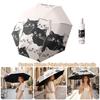 Sunny And Rainy Dual-use Automatic Umbrella Kittens Printed Umbrella Simple Sunshade Umbrella