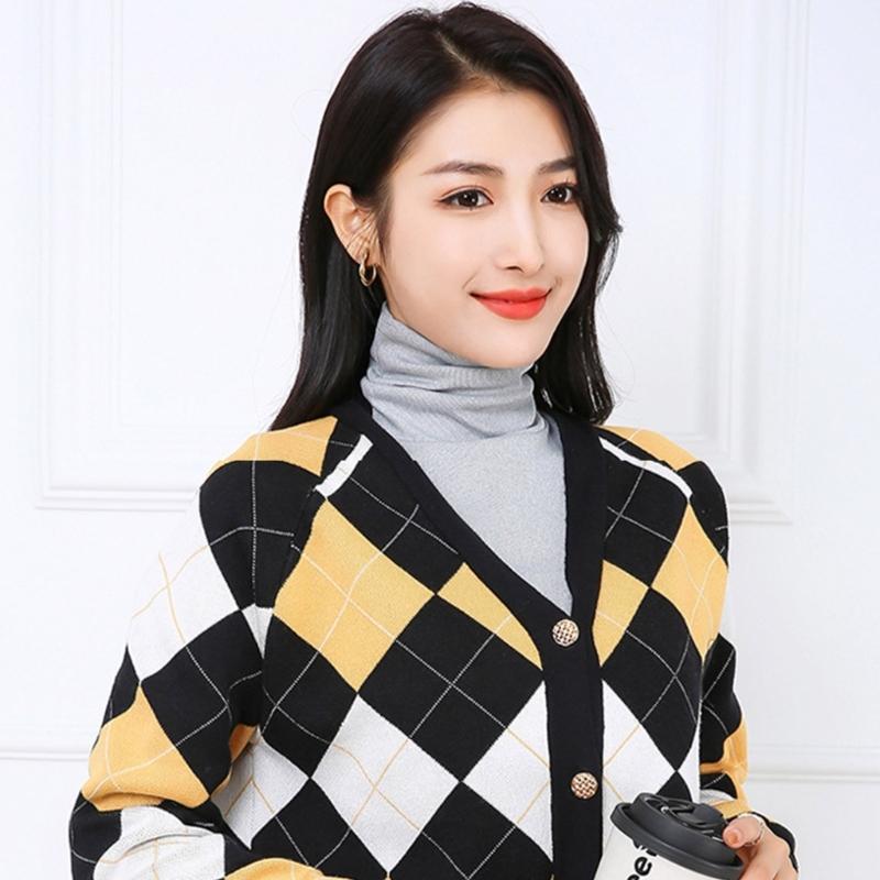 Weich und Bequem Damen Half Top Kragen Eleganter Nackenwärmer für Alle Jahreszeiten Trendiger Damenkragen Rollkragen