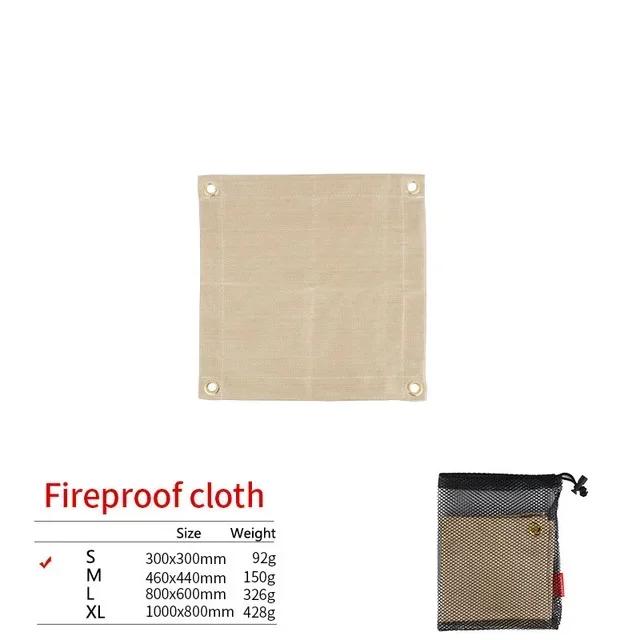 

30*30CM New Outdoor Camping Fireproof Cloth Barbecue Insulation Mat Flame Retardant High Temperature Fire Blanket Fiberglass Mat