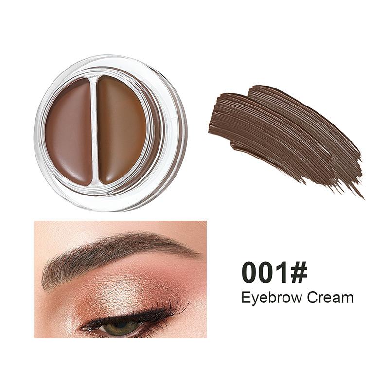 BOB two-color velvet mist eyebrow paste waterproof, sweat-proof, dizziness-proof, long-lasting and non-makeup-off natural three-dimensional