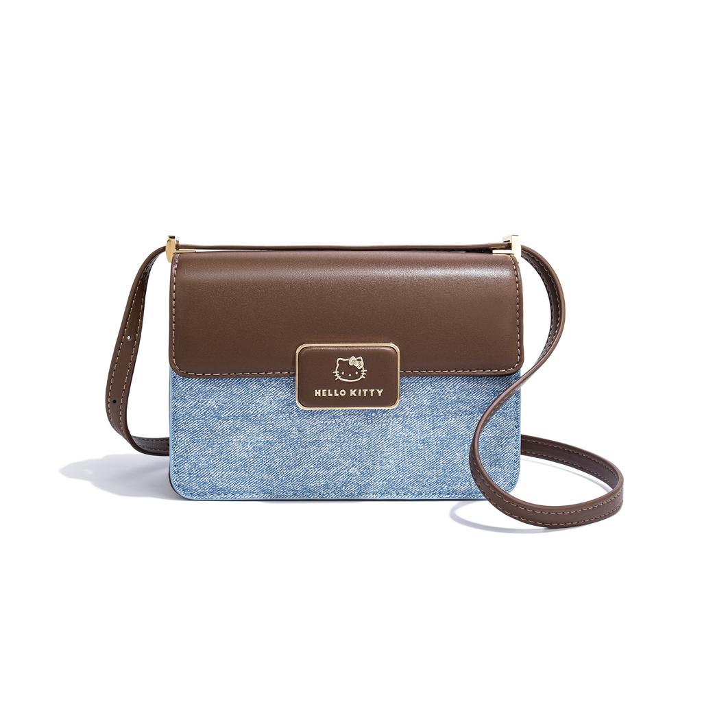 New Sanrio Hello Kitty PU Crossbody Bag, Shoulder Bag Women's Brown/Blue/Black SHHF41168