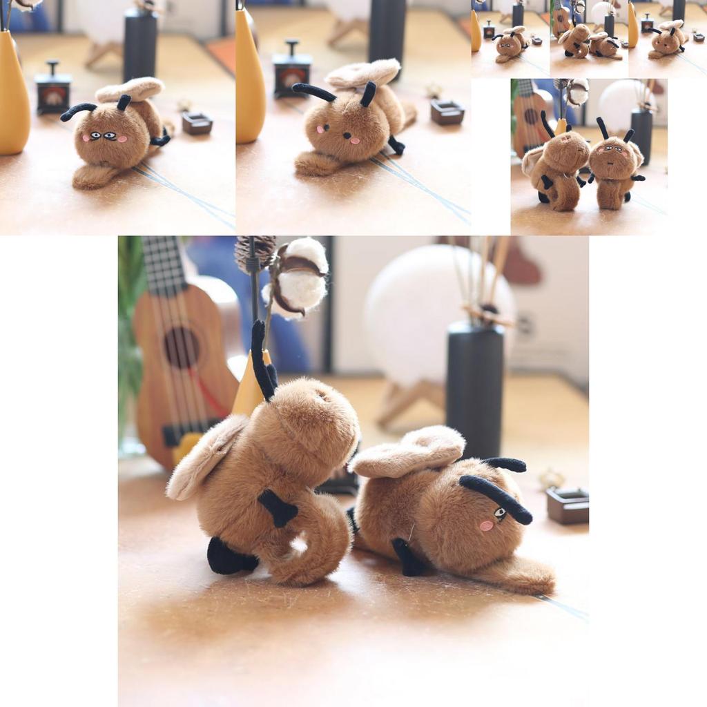 Cute Adorable Plush Cockroach Toy With Movable Wings Soft Pp Cotton Stuffed Animal