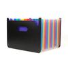 PP A4 Letter Accordion File Organizer Hot Pressing Forming Multi-color 24 Pockets Expandable File Folder