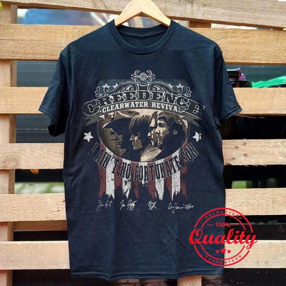 Rare CREEDENCE CLEARWATER REVIVAL Signature S To 5XL Unisex T-shirt HS465