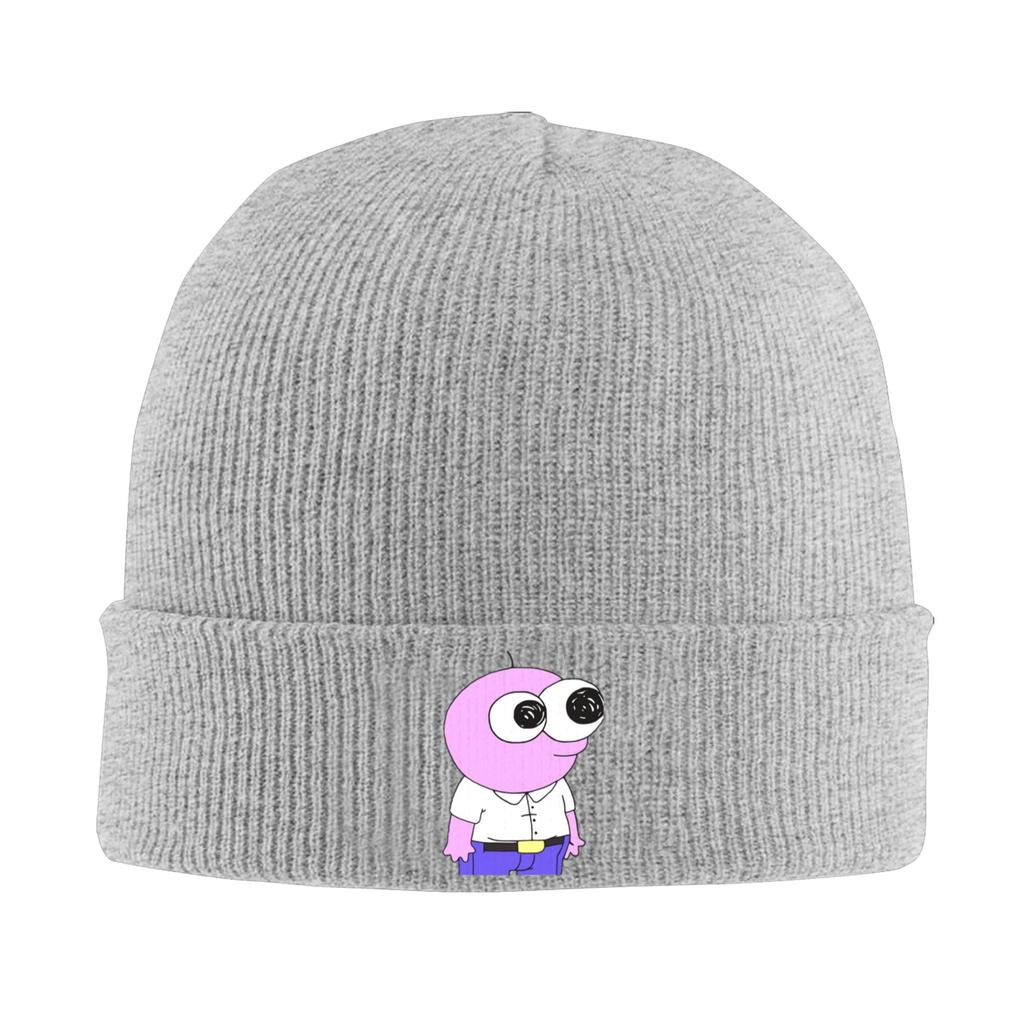 Pim Smiling Friends Funny Knitting Hat Beanie Hats Outdoor Sport Warm Soft Men Women Unisex Bonnet Hats Autumn Printed Caps