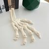 Creepy Gothic Room Accents Halloween Skeleton Hands 3D Printed Hand Bones Model Realistic Creative Holiday Atmosphere Decor Spooky Bone Claw