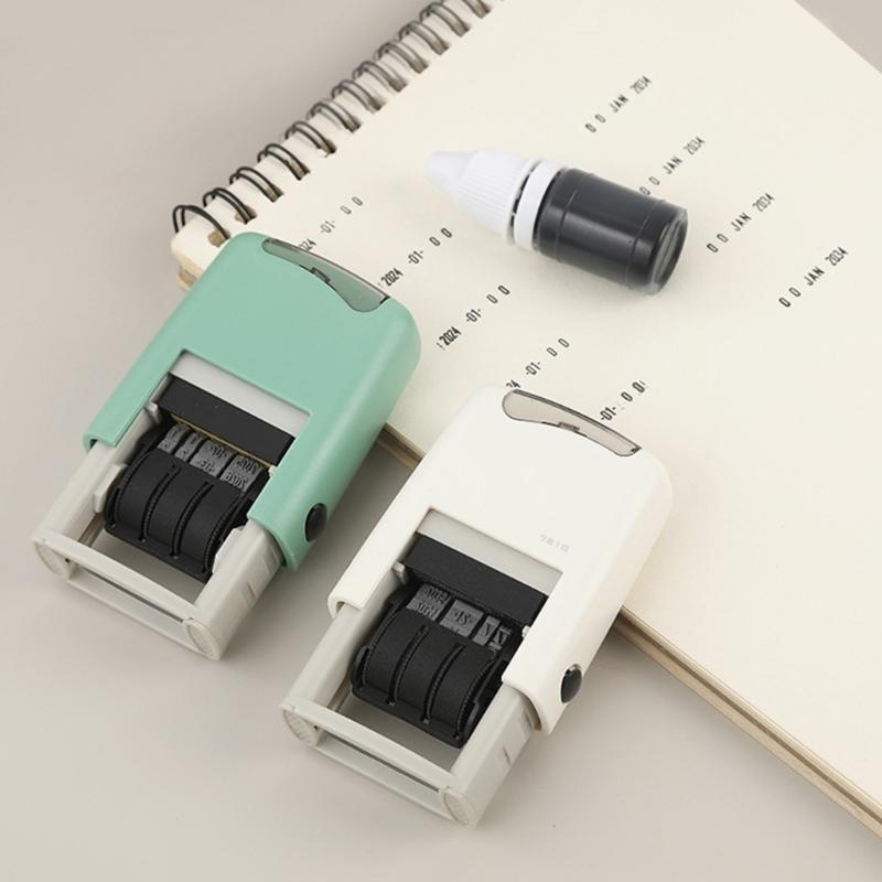 Sturdy Plastic Date Stamping For Easy Marking On Notebook Card And Gift Wrapping Materials