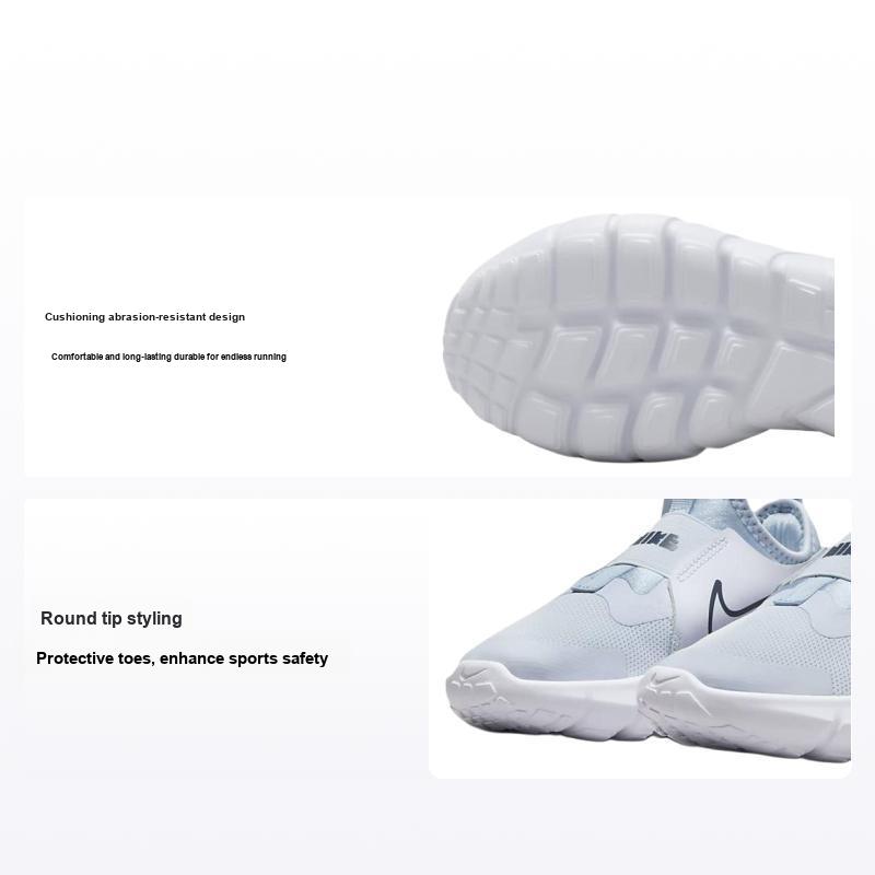 Детские кроссовки Nike Flex Runner 2 PS Football Grey Midnight Navy Light-Armory-Blue White DJ6040-010 28