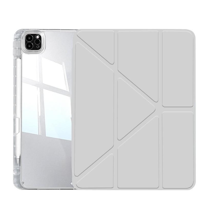For IPad Acrylic Y-Fold Anti-Drop And Anti-Bend Protective Case Air5/4 Magnetic Transparent