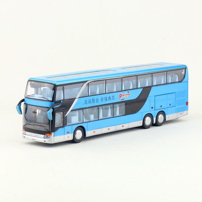 Bus Model Alloy Toy Vehicle With Light Sound For Kids Playroom