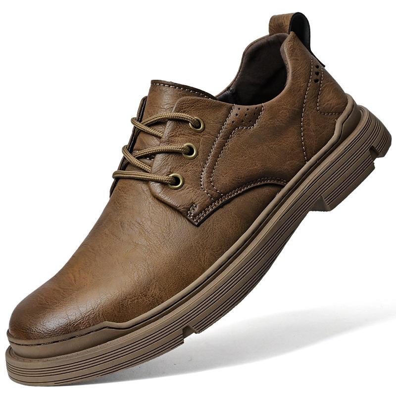 

2024 Новое поступление Мужские деловые туфли на шнуровке из натуральной кожи Классические мужские туфли для свадьбы Высокое качество для мужчин Оксфорды 44 серый