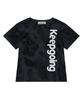 KKEEE Keep Going Boucle Embroidery Crop Short Sleeve Tee