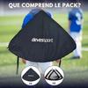 Set de 2 Buts de Football - DEVESSPORT - Pliables Pop-Up - Robustes - Pour Enfants 5-8 Ans - Int/Ext