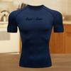 Clothing Fitness Compression Running T-Shirt Suit Tops Bat T-Shirts for Men Quick-Drying Gym Stretchy Sportswear Jersey Tee For